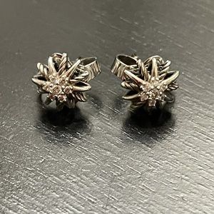 David Yurman Starburst Studs with Diamonds